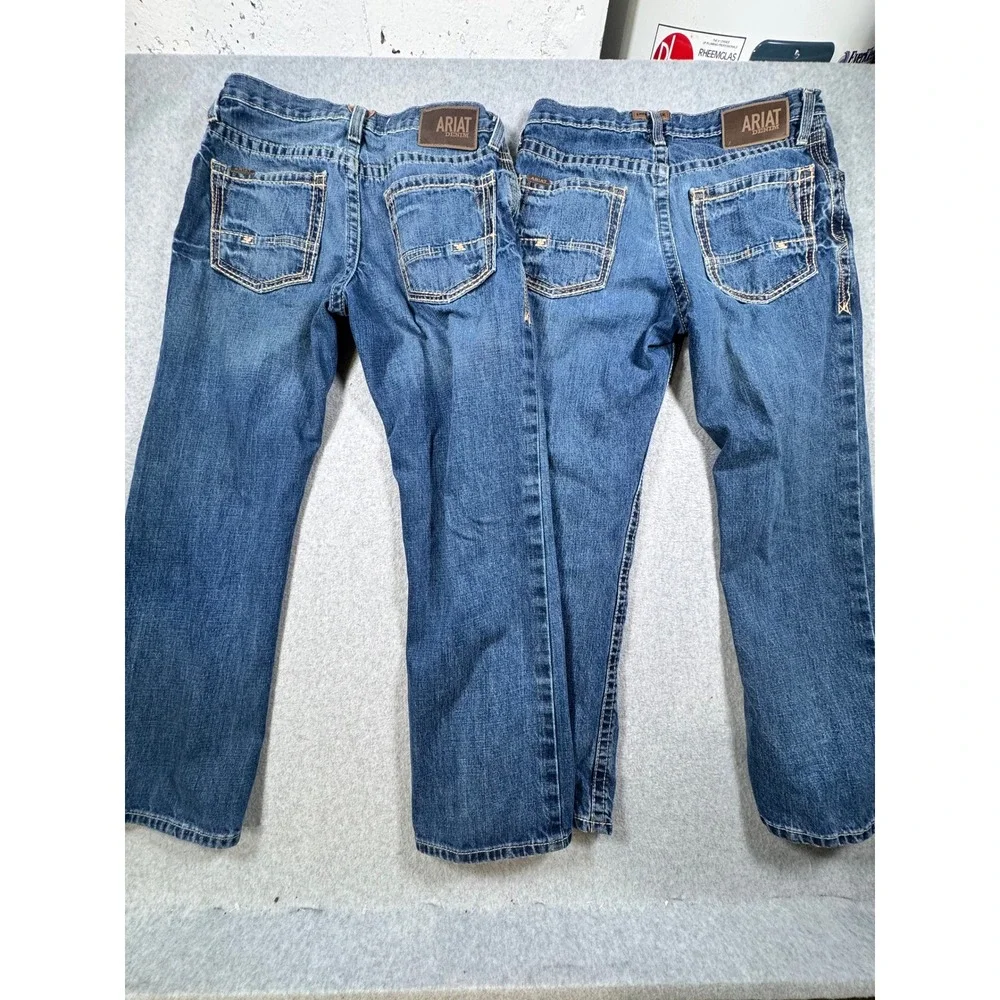 Ariat M4 Relaxed Boot Cut Jeans Mens 31x30 Medium Wash Denim Western Workwear